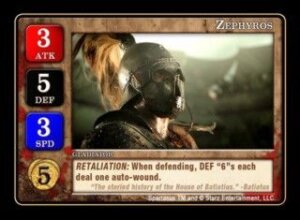 Spartacus: Zephyros Promo Card board game cover