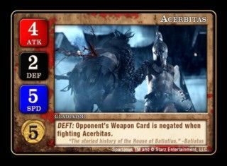 Spartacus: Acerbitas Promo Card board game cover