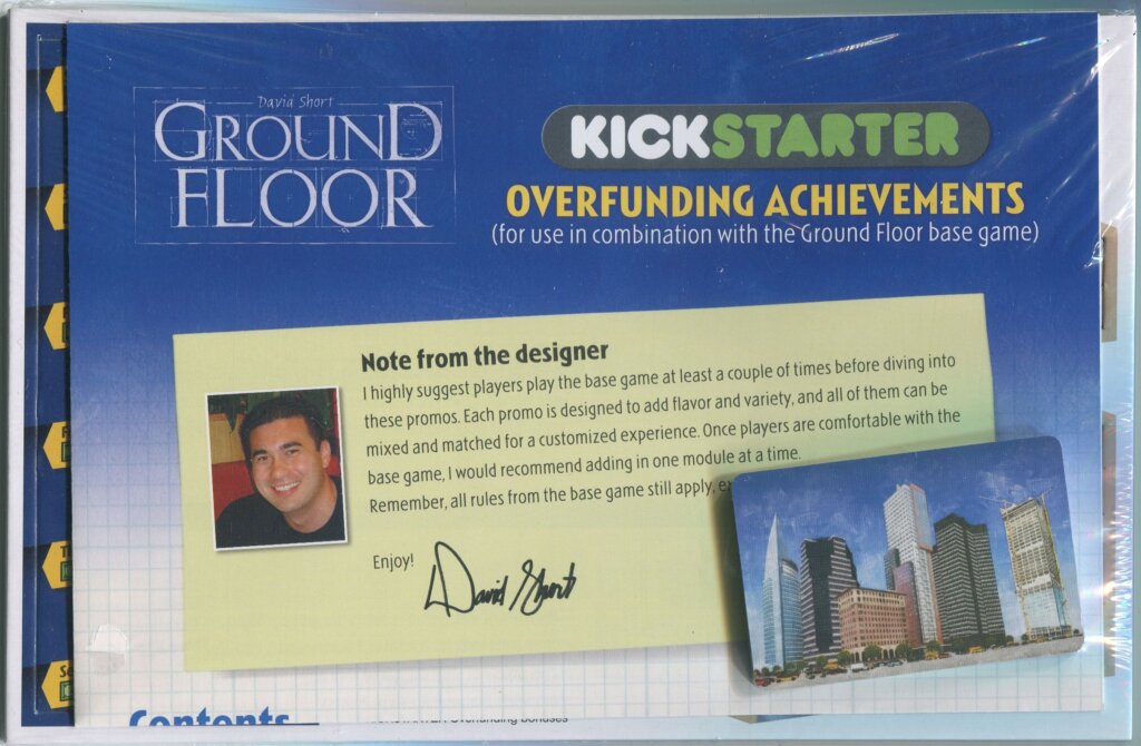 Ground Floor: Overfunding Achievements board game cover
