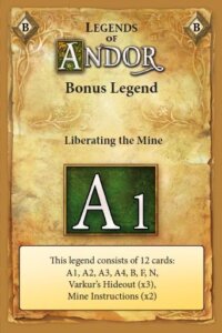 Legends of Andor: Liberating the Mine board game cover