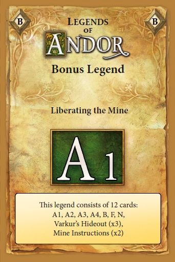 Legends of Andor: Liberating the Mine board game cover