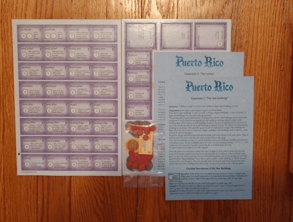 Puerto Rico: Expansion II – The Nobles board game cover