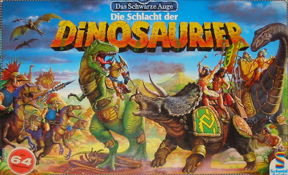 Die Schlacht der Dinosaurier board game cover