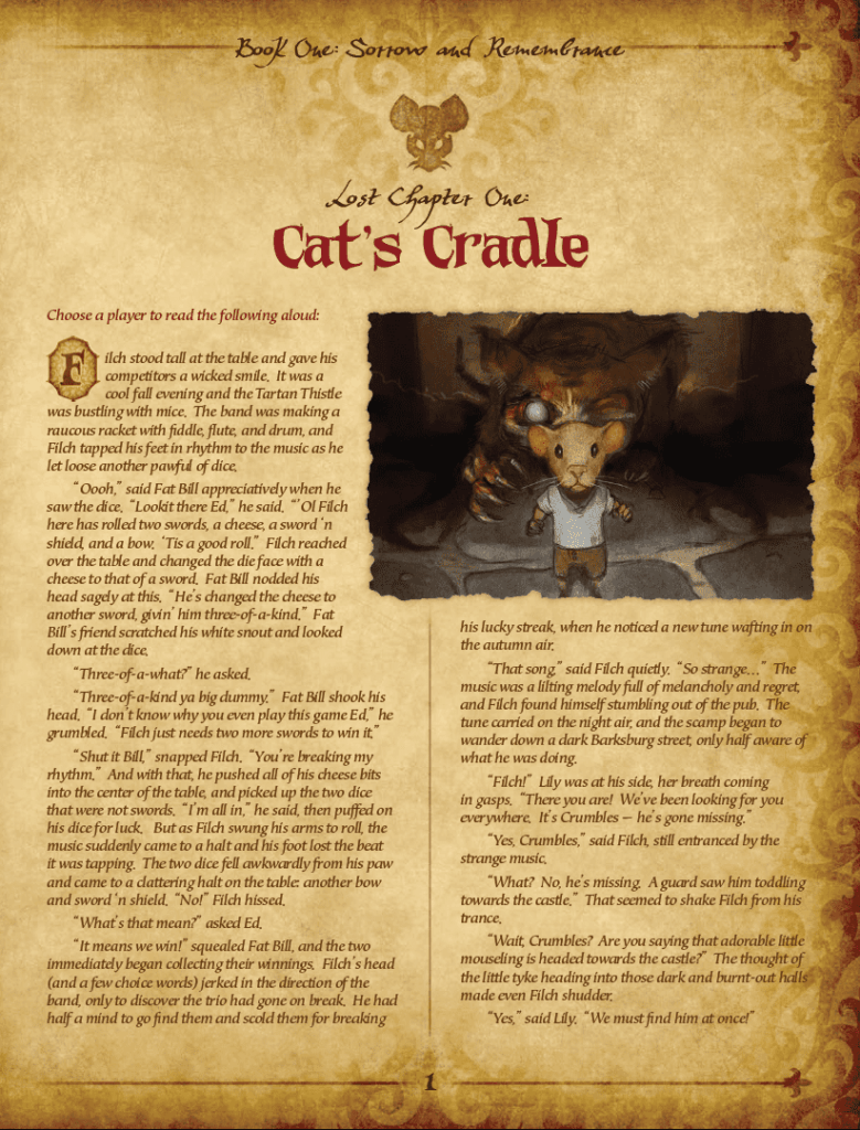 Mice and Mystics: Lost Chapter – Cat’s Cradle board game cover