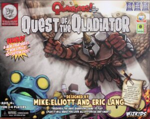 Quarriors! Quest of the Qladiator board game cover