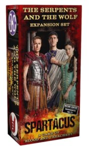 Spartacus: The Serpents and the Wolf Expansion Set board game cover