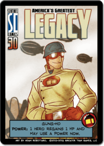Sentinels of the Multiverse: America’s Greatest Legacy Promo Card board game cover