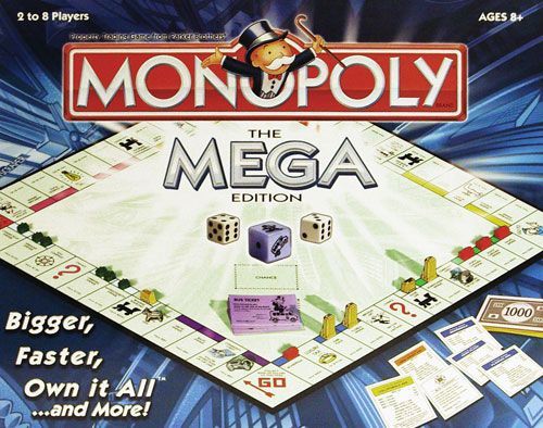 Monopoly: The Mega Edition board game cover
