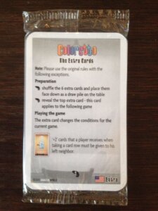 Coloretto: The Extra Cards board game cover