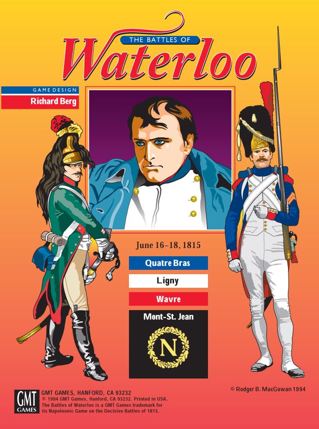 The Battles of Waterloo board game cover