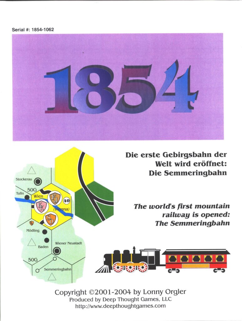 1854 board game cover