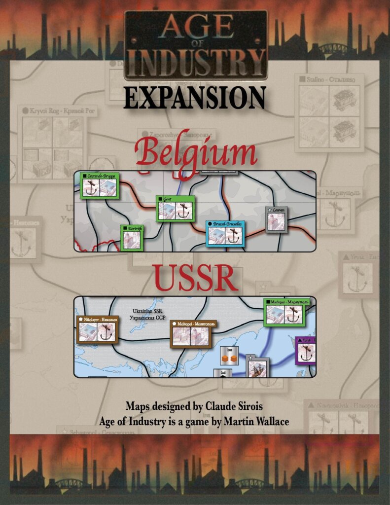 Age of Industry Expansion: Belgium & USSR board game cover