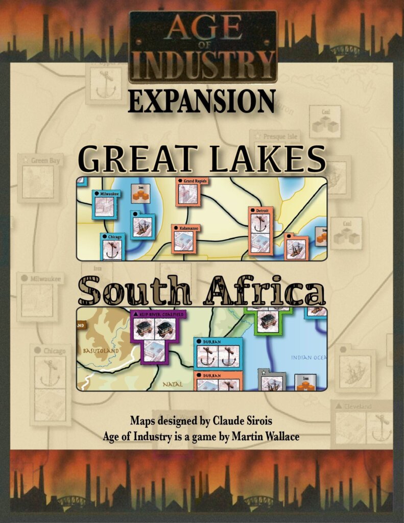 Age of Industry Expansion: Great Lakes & South Africa board game cover