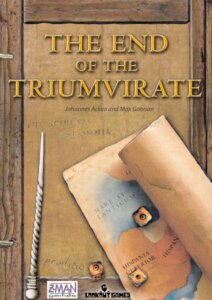The End of the Triumvirate board game cover