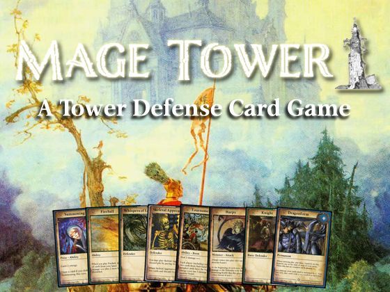 Mage Tower, A Tower Defense Card Game board game cover