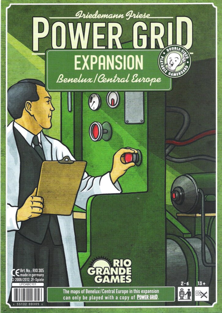 Power Grid: Benelux/Central Europe board game cover