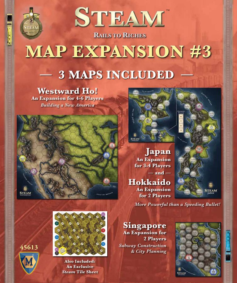 Steam: Map Expansion #3 board game cover