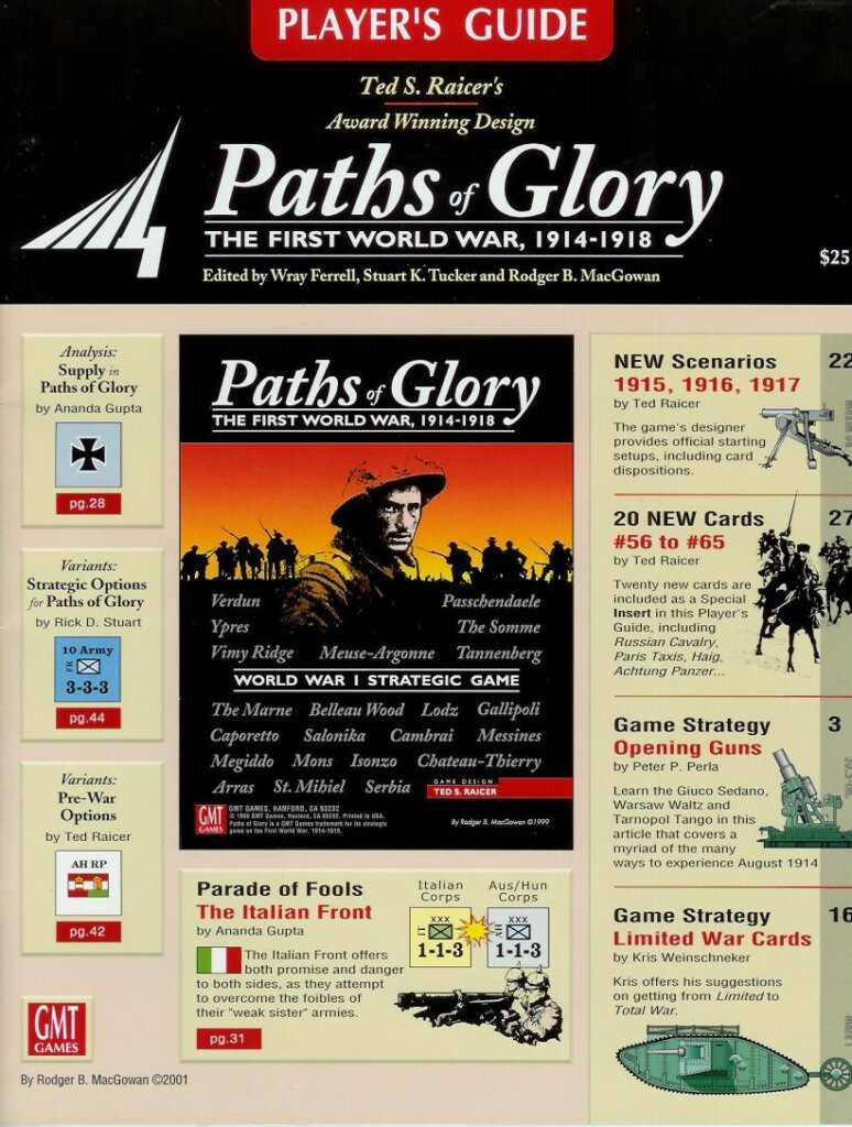 Paths of Glory: Player’s Guide board game cover