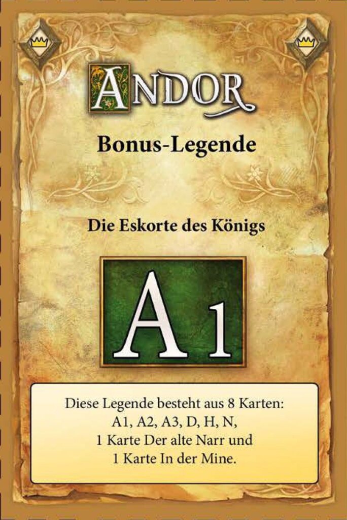 Legends of Andor: The King’s Escort board game cover