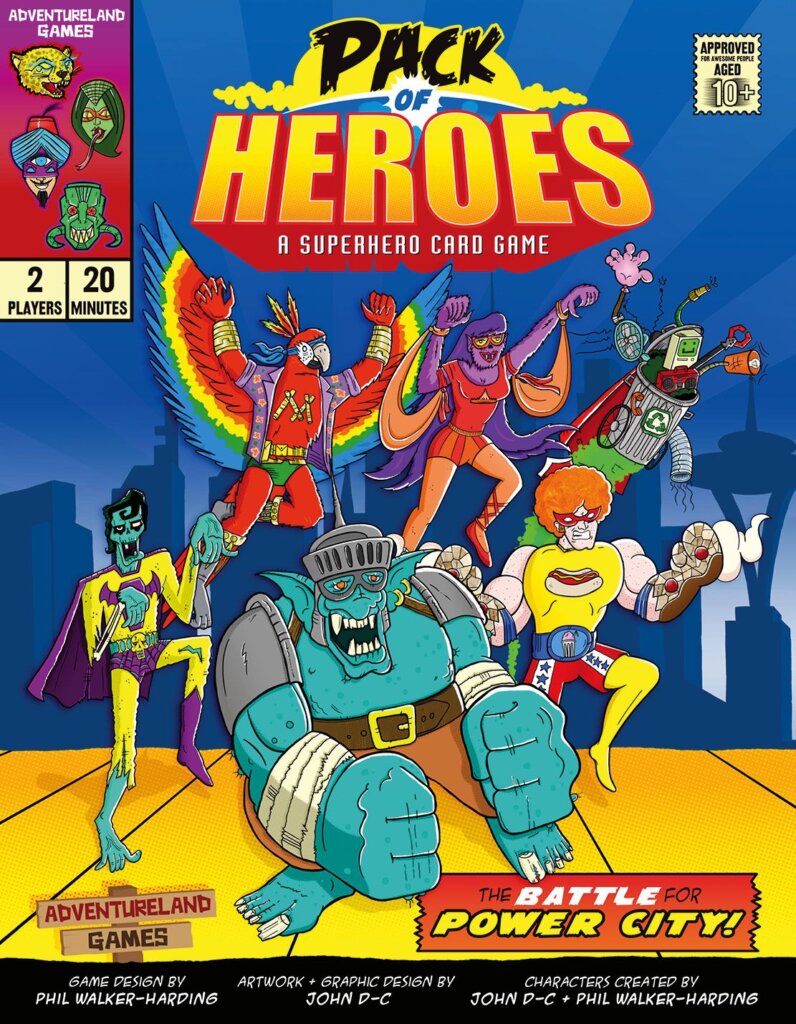 Pack of Heroes board game cover
