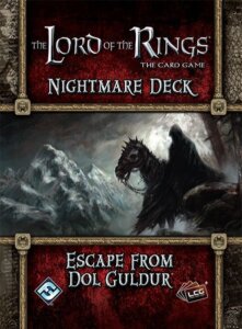 The Lord of the Rings: The Card Game – Nightmare Deck: Escape from Dol Guldur board game cover