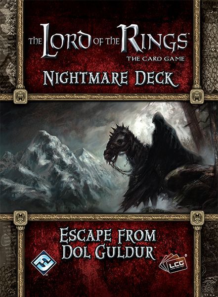 The Lord of the Rings: The Card Game – Nightmare Deck: Escape from Dol Guldur board game cover
