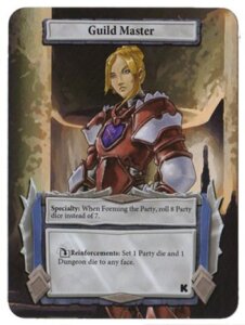 Dungeon Roll Hero: Guild Leader Promo Card board game cover
