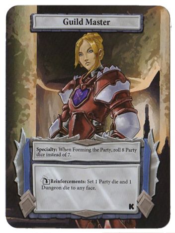 Dungeon Roll Hero: Guild Leader Promo Card board game cover