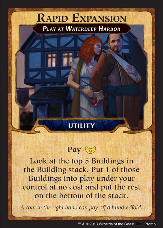 Lords of Waterdeep: Rapid Expansion Promo Card board game cover