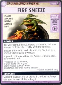 Pathfinder Adventure Card Game: Rise of the Runelords – “Fire Sneeze” Promo Card board game cover