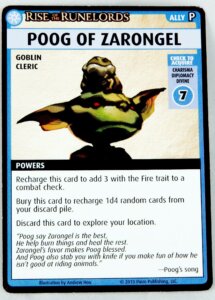 Pathfinder Adventure Card Game: Rise of the Runelords – “Poog of Zarongel” Promo Card board game cover