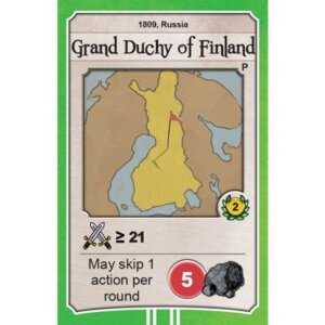 Nations: Grand Duchy of Finland promo card board game cover