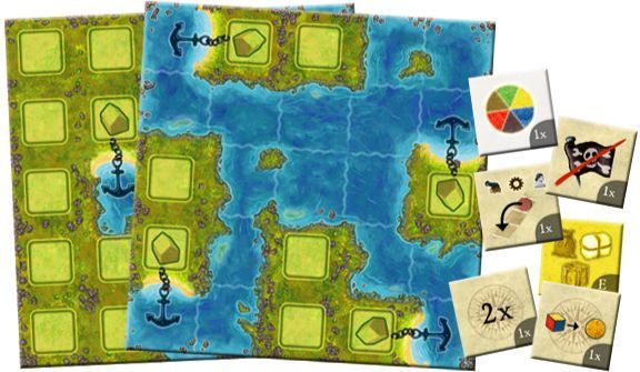 Amerigo Queenie 2: Cove Island, Bay Island & New Progress Tokens board game cover