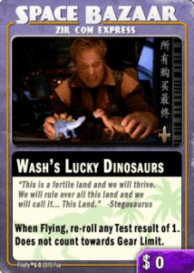 Firefly: The Game – Wash’s Lucky Dinosaurs Promo Card board game cover
