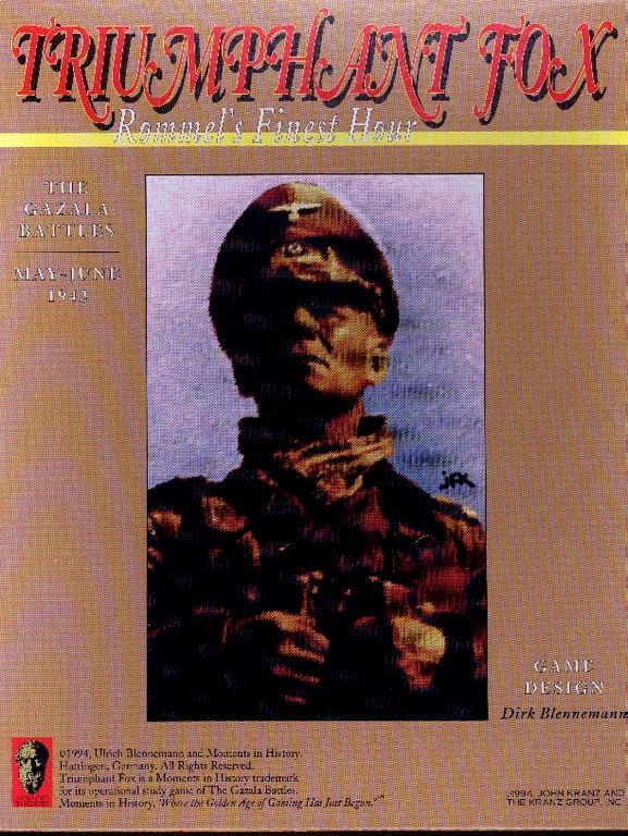 Triumphant Fox: Rommel’s Finest Hour  – The Gazala Battles May-June 1942 board game cover