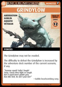 Pathfinder Adventure Card Game: Rise of the Runelords – “Grindylow” Promo Card board game cover