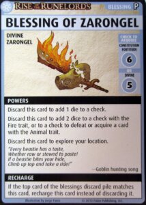 Pathfinder Adventure Card Game: Rise of the Runelords – “Blessing of Zarongel” Promo Card board game cover