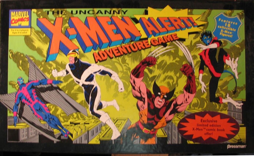 The Uncanny X-Men Alert Adventure Game board game cover