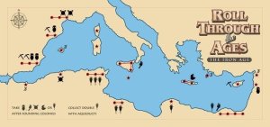 Roll Through the Ages: The Iron Age – The Mediterranean Expansion board game cover