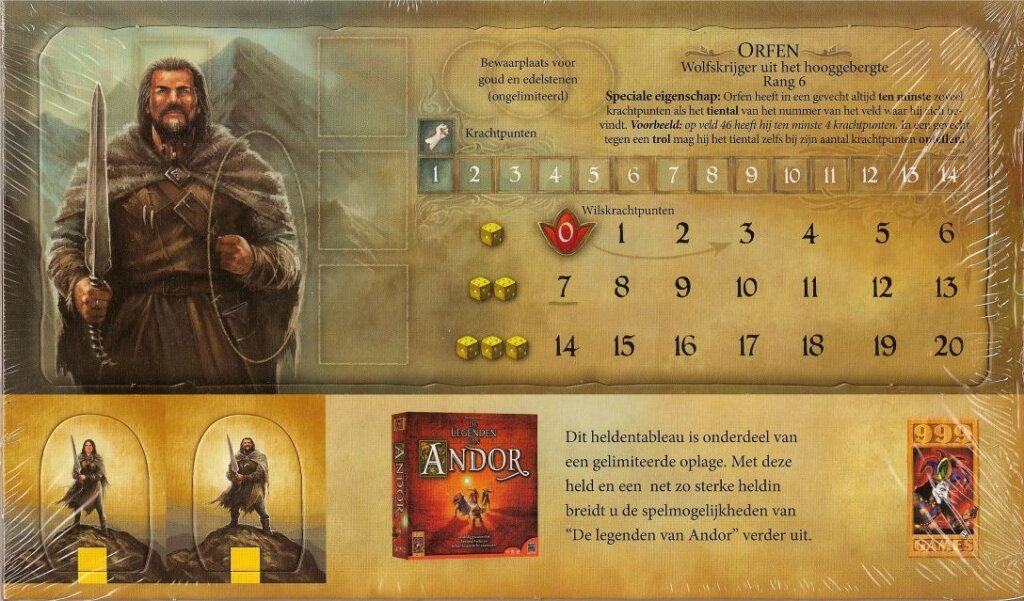 Legends of Andor: Wolf Warrior board game cover