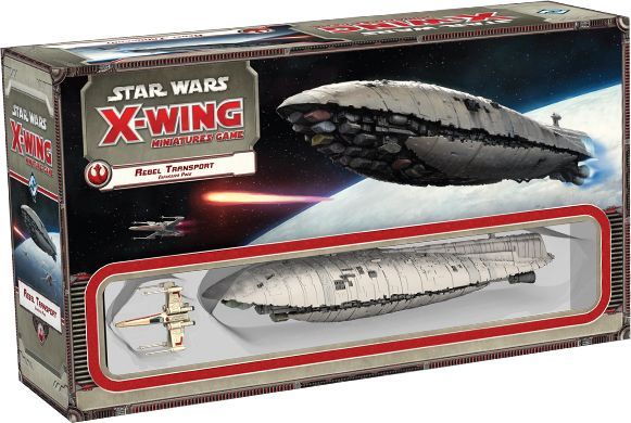 Star Wars: X-Wing Miniatures Game – Rebel Transport Expansion Pack board game cover