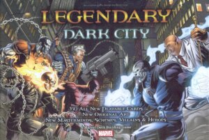 Legendary: A Marvel Deck Building Game – Dark City board game cover
