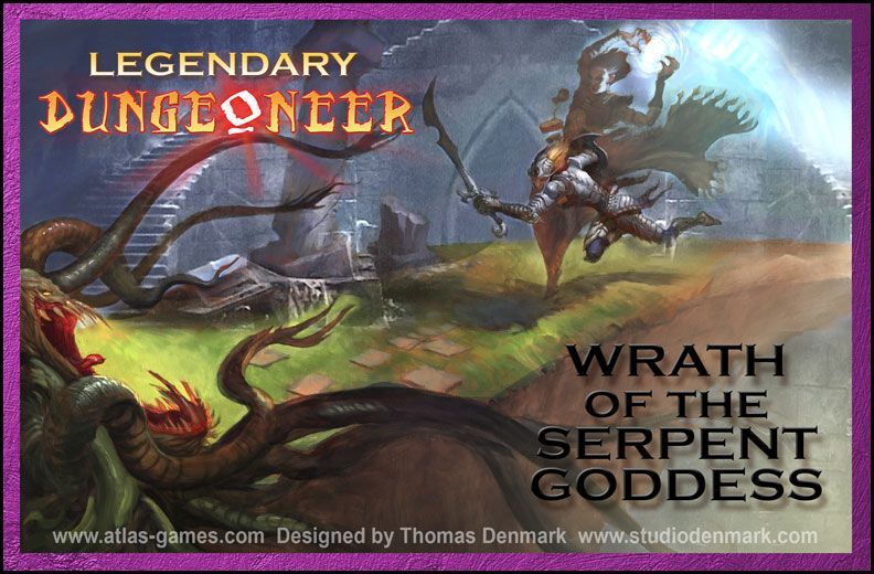Legendary Dungeoneer: Wrath of the Serpent Goddess board game cover
