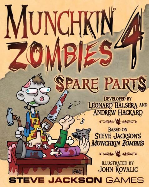 Munchkin Zombies 4: Spare Parts board game cover