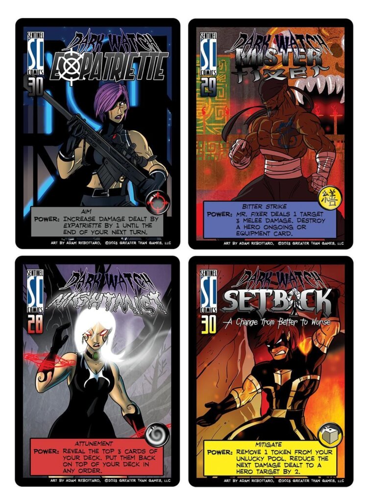 Sentinels of the Multiverse: Dark Watch Promo Pack board game cover