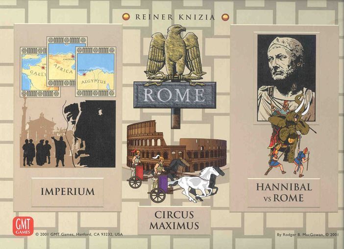 Rome: Imperium, Circus Maximus, Hannibal vs Rome board game cover