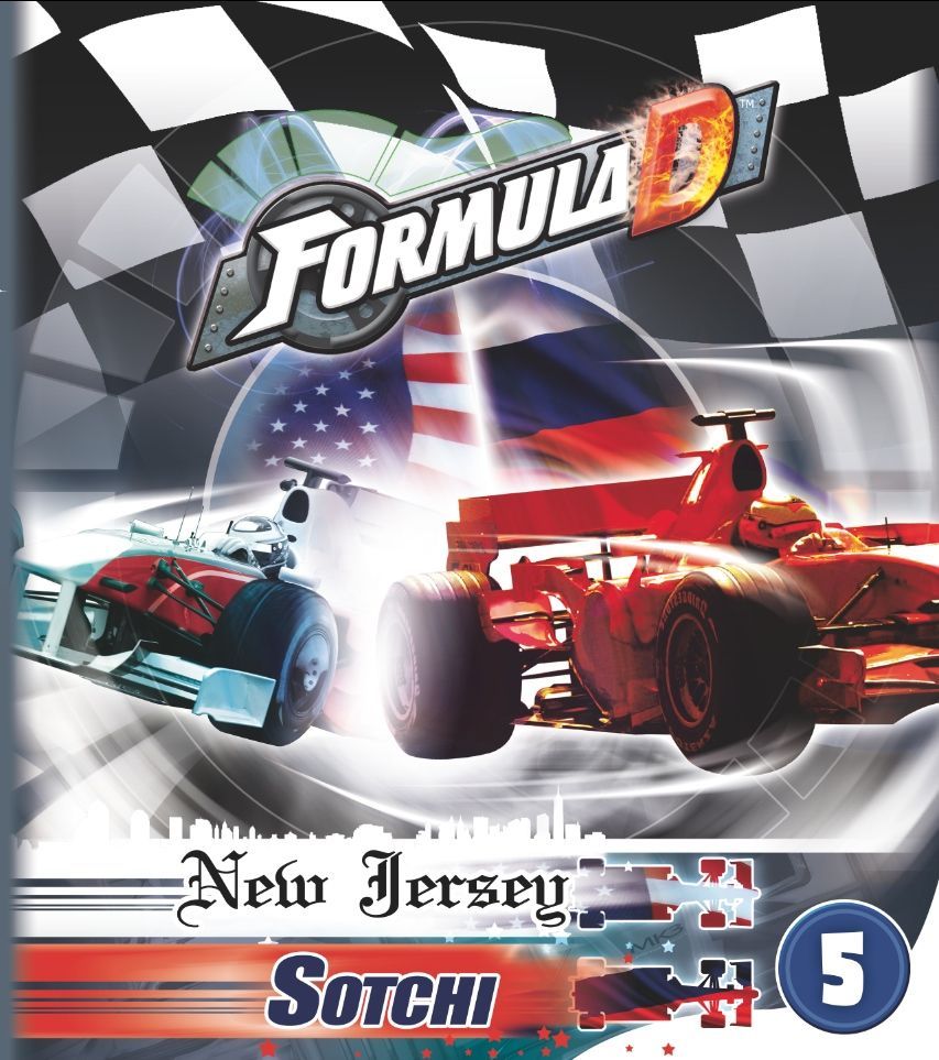 Formula D: Circuits 5 – New Jersey & Sotchi board game cover