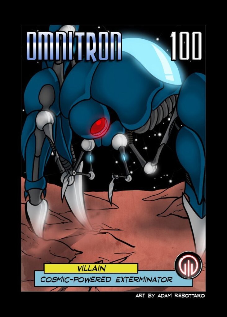 Sentinels of the Multiverse: Cosmic Omnitron Villain Promo Card board game cover