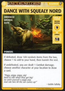 Pathfinder Adventure Card Game: Rise of the Runelords – “Dance With Squealy Nord” Promo Card board game cover
