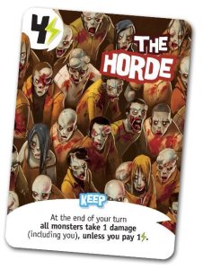 King of Tokyo: The Horde Promo Card board game cover